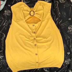 Fashion Nova Mustard Yellow Dress